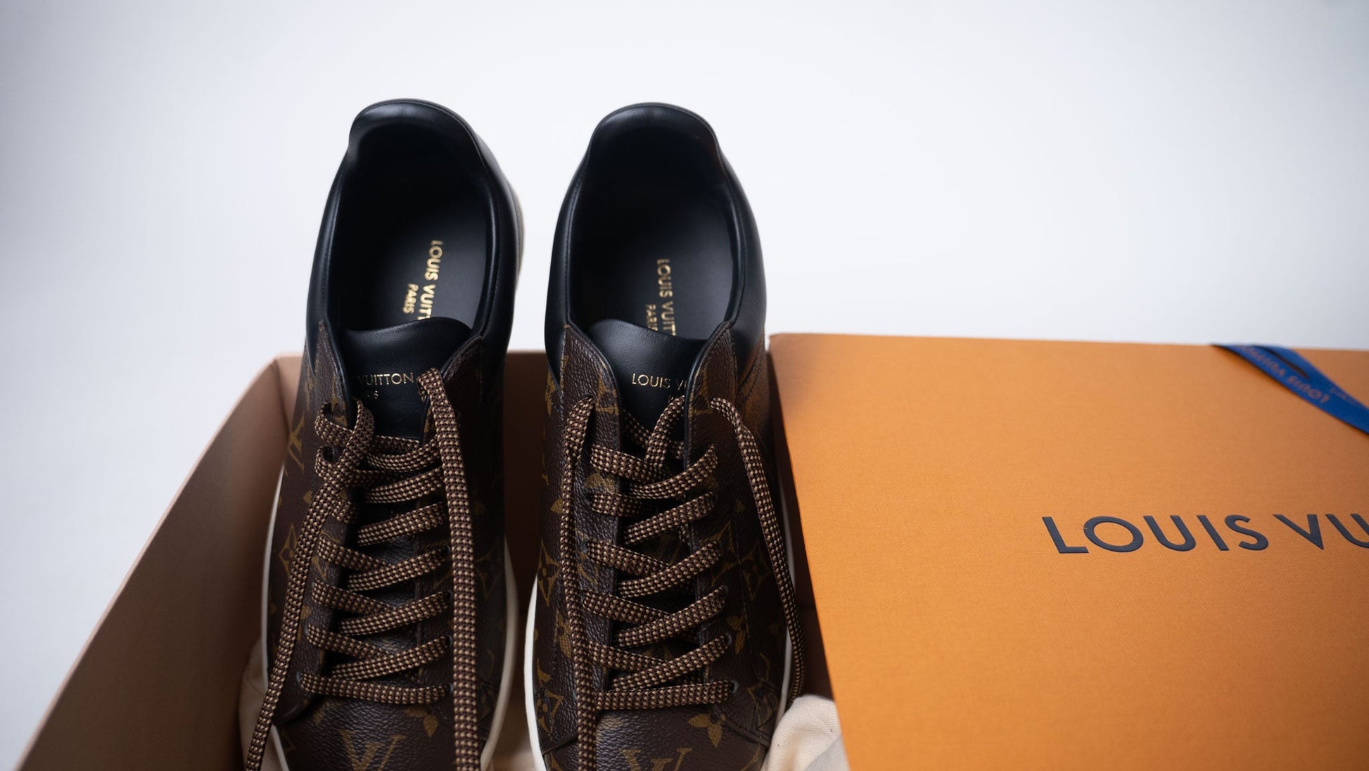 LOUIS VUITTON Luxembourg Sneakers 'Brown Logo Monogram'