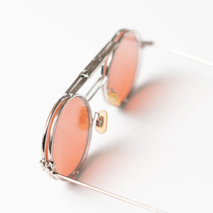 Ermenegildo Zegna Pink Circular Sunglasses