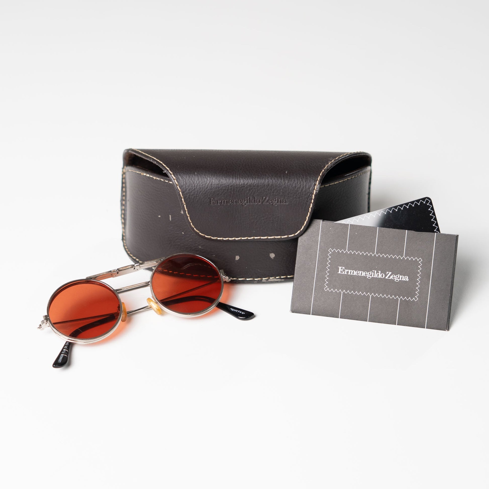 Ermenegildo Zegna Pink Circular Sunglasses