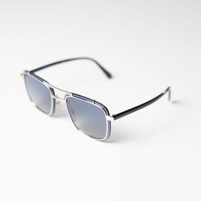 PRADA Silver Rectangular Sunglasses