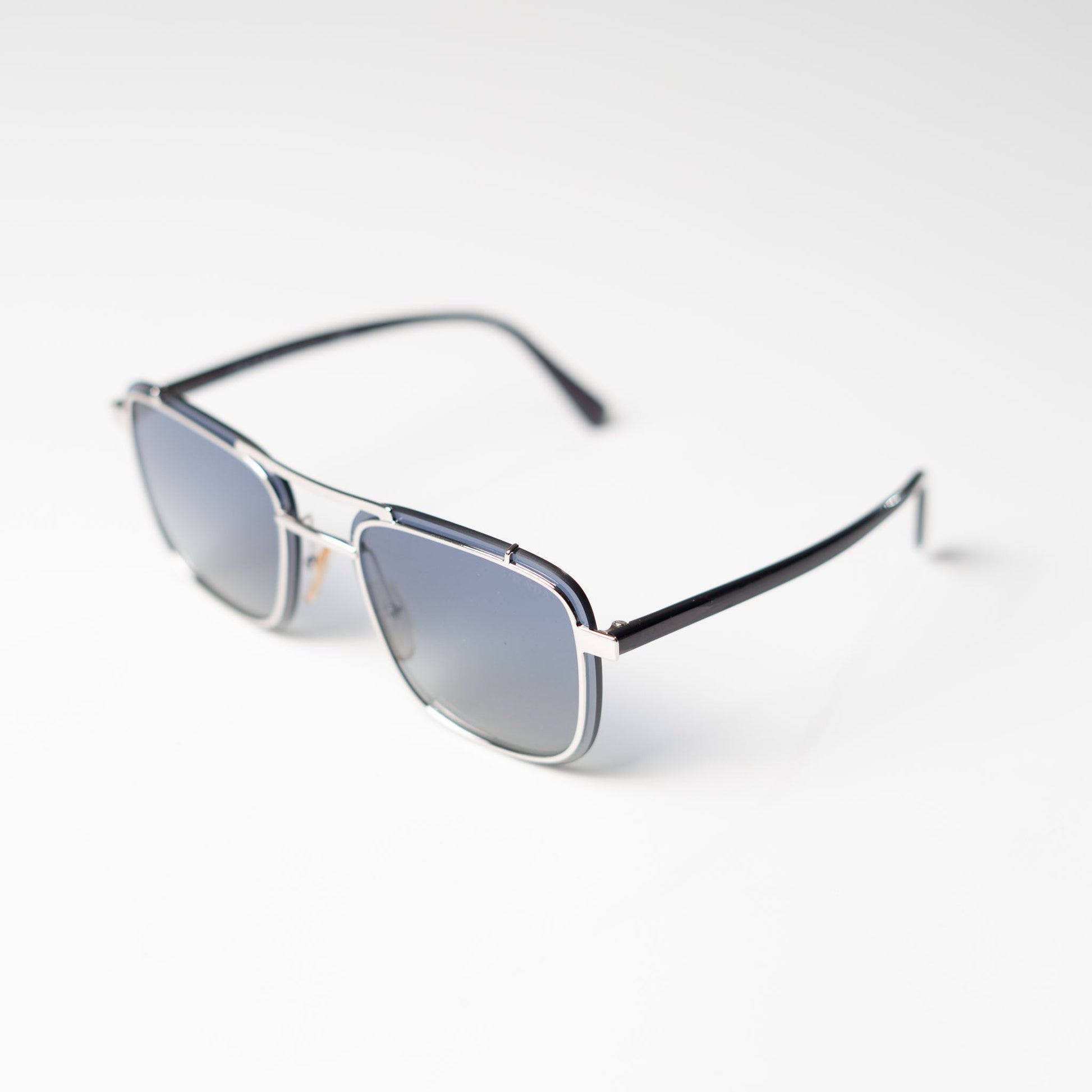 PRADA Silver Rectangular Sunglasses