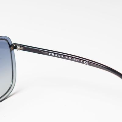 PRADA Silver Rectangular Sunglasses