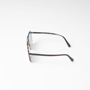 PRADA Silver Rectangular Sunglasses