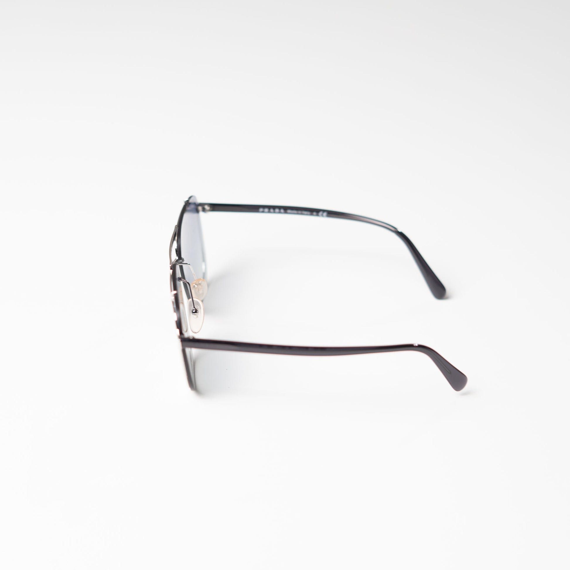 PRADA Silver Rectangular Sunglasses