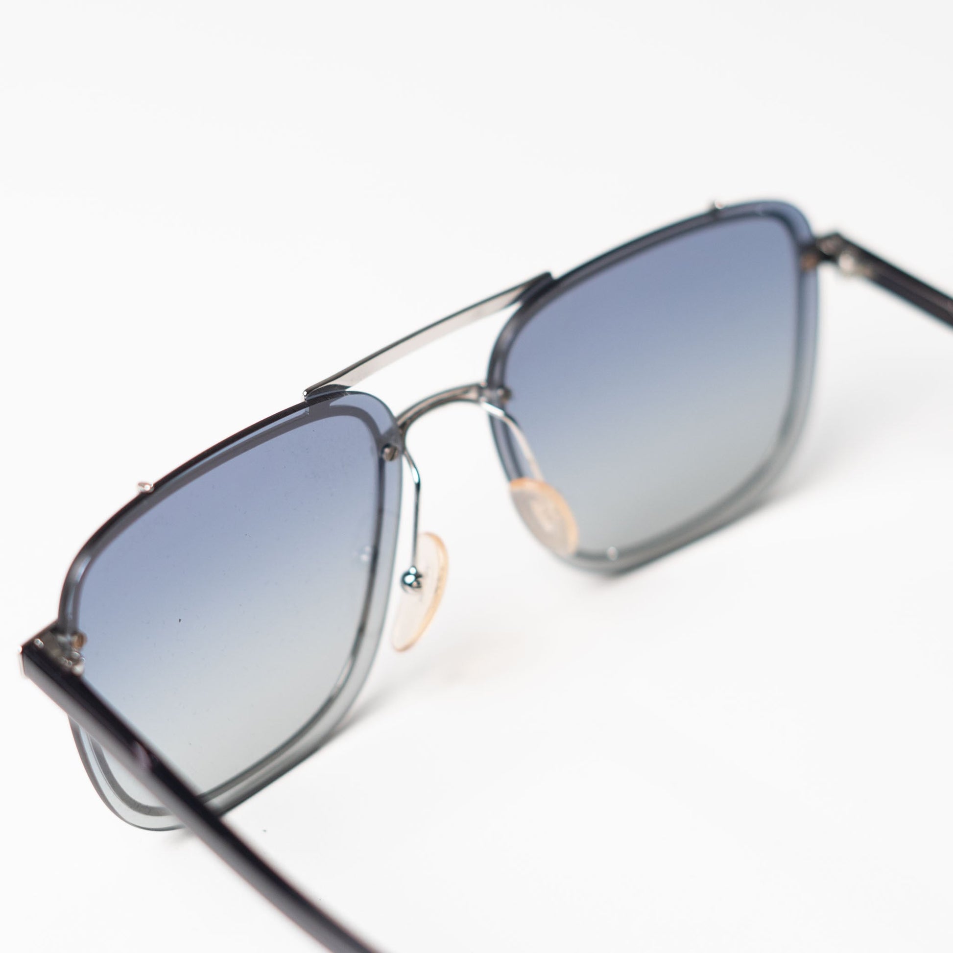 PRADA Silver Rectangular Sunglasses