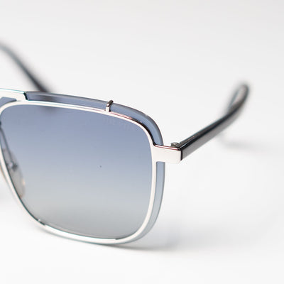 PRADA Silver Rectangular Sunglasses