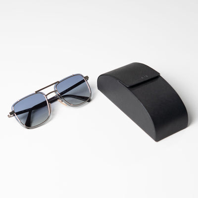 PRADA Silver Rectangular Sunglasses