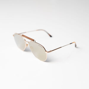 Tom Ford Brown Aviator Sunglasses