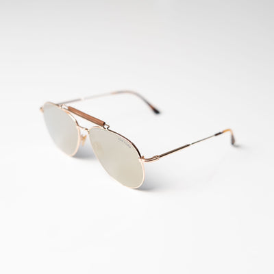 Tom Ford Brown Aviator Sunglasses