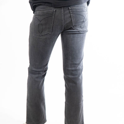 Calvin Klein Jeans Visual Washed Black Cotton Slim Fit Jeans