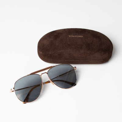 Tom Ford Brown Aviator Sunglasses