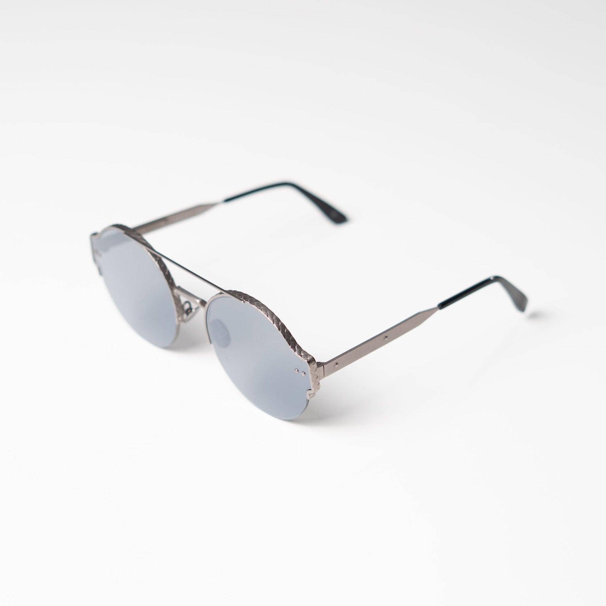 BOTEGA Silver Round Sunglasses