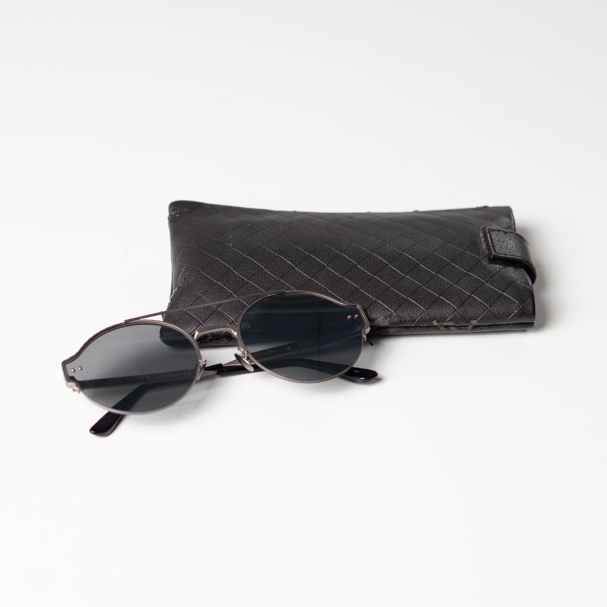 BOTEGA Silver Round Sunglasses