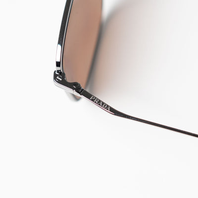 PRADA Brown Rectangular Sunglasses