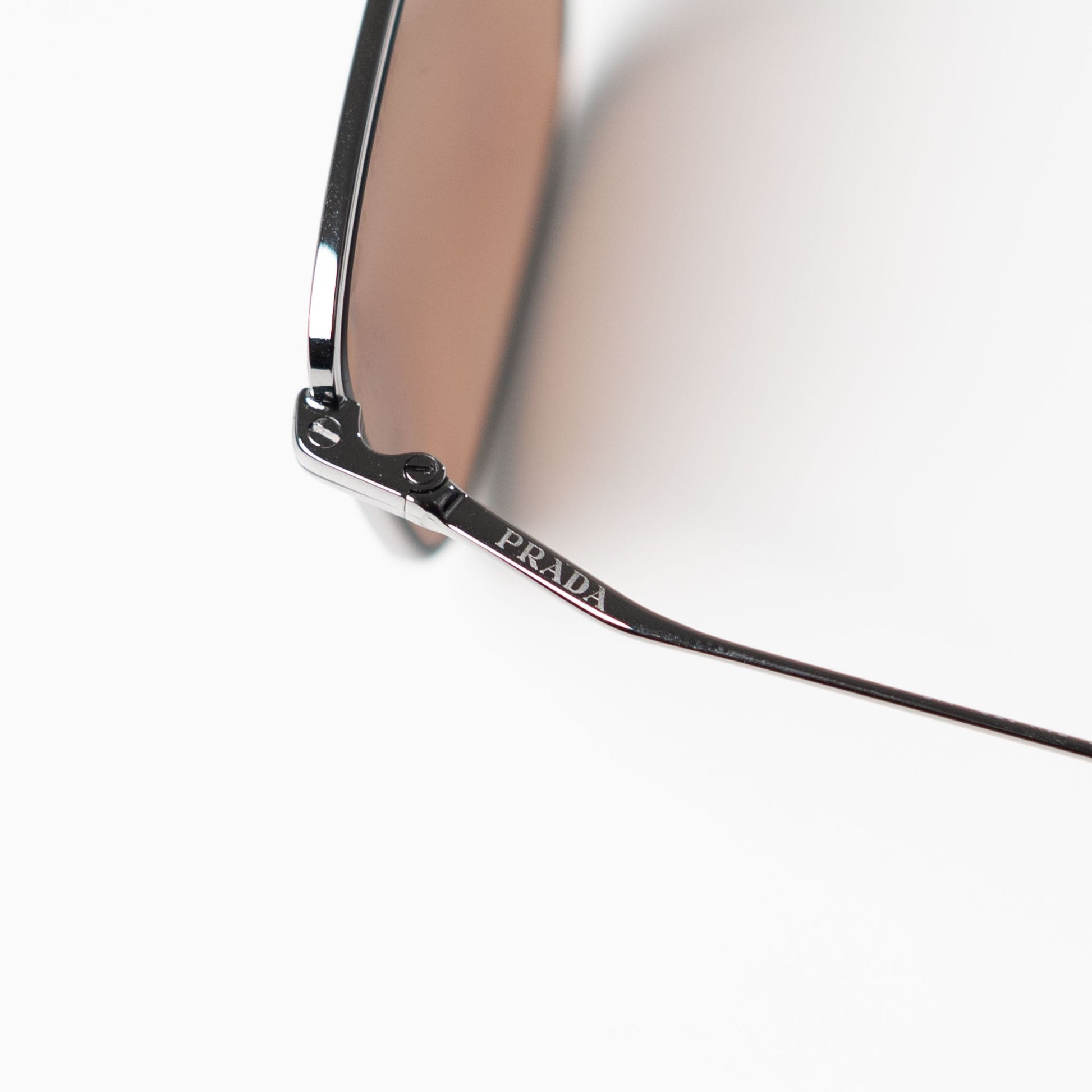 PRADA Brown Rectangular Sunglasses