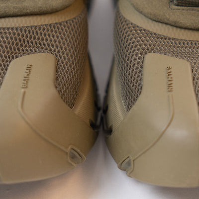 Balmain Khaki Army High-Top Sneakers