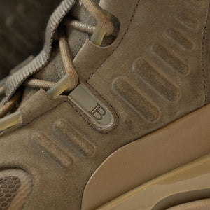 Balmain Khaki Army High-Top Sneakers