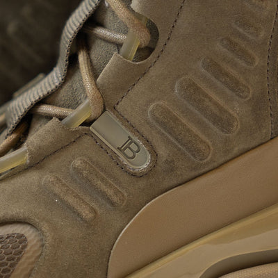 Balmain Khaki Army High-Top Sneakers