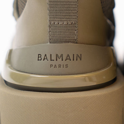 Balmain Khaki Army High-Top Sneakers