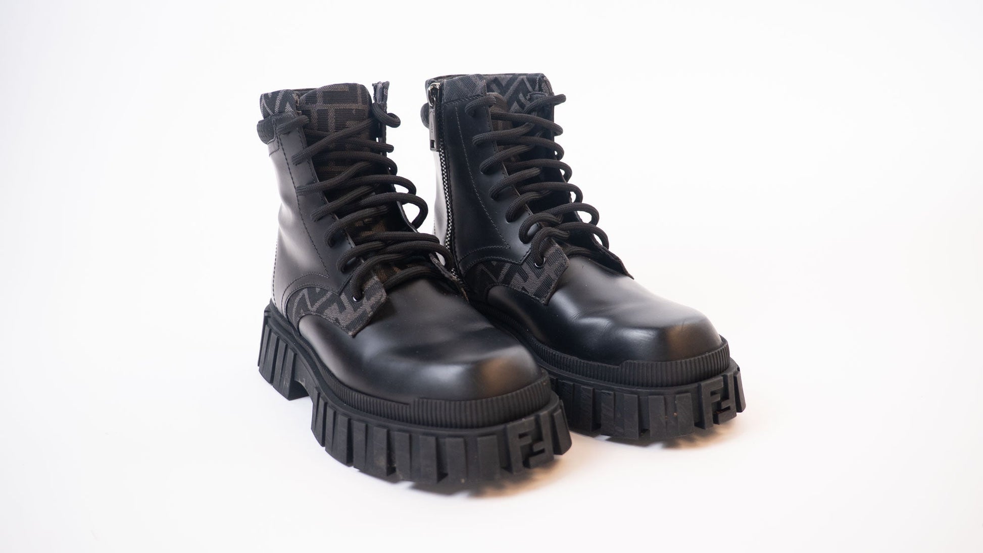 Fendi Force Lace-Up Boots