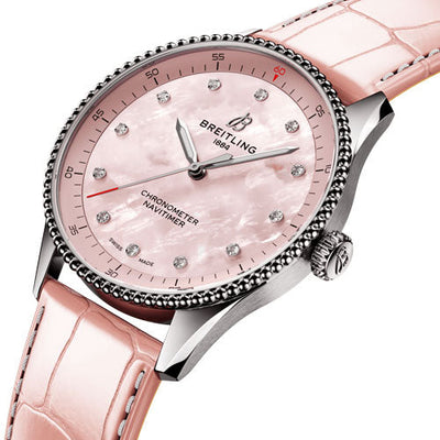 Breitling Navitimer Pink Dial Women 32mm