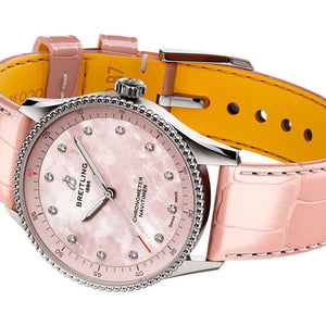 Breitling Navitimer Pink Dial Women 32mm