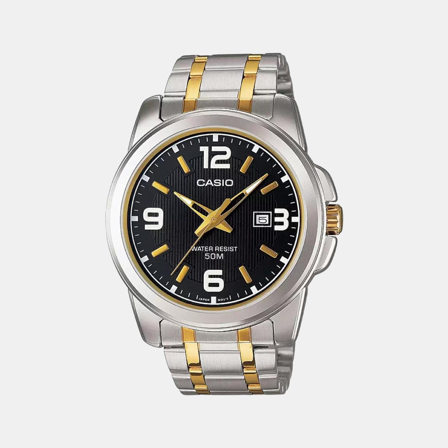 Enticer Men Quartz Black Dial Analog Stainless Steel Watch A777