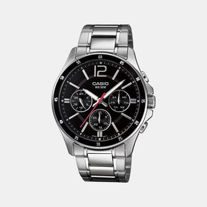 Enticer Men Quartz Black Dial Chronograph Stainless Steel Watch A832
