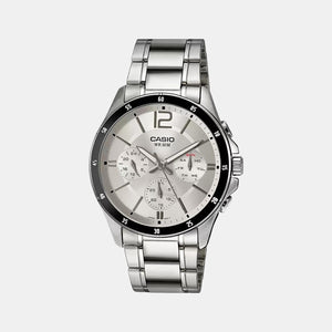 Enticer Men Quartz White Dial Chronograph Stainless Steel Watch A833