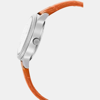 Enticer Women Quartz White Dial Chronograph Leather Watch A862