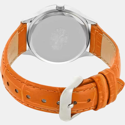 Enticer Women Quartz White Dial Chronograph Leather Watch A862