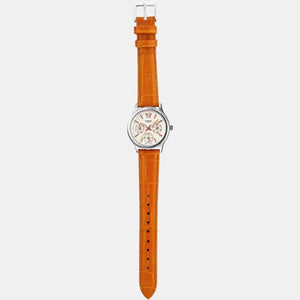 Enticer Women Quartz White Dial Chronograph Leather Watch A862