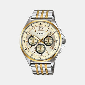 Enticer Men Quartz White Dial Chronograph Stainless Steel Watch A960
