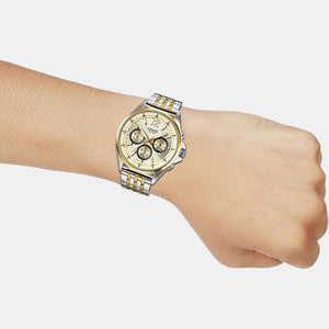 Enticer Men Quartz White Dial Chronograph Stainless Steel Watch A960