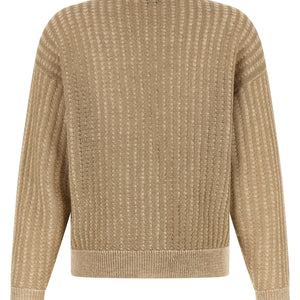 Peserico Waffle Lamé Cardigan