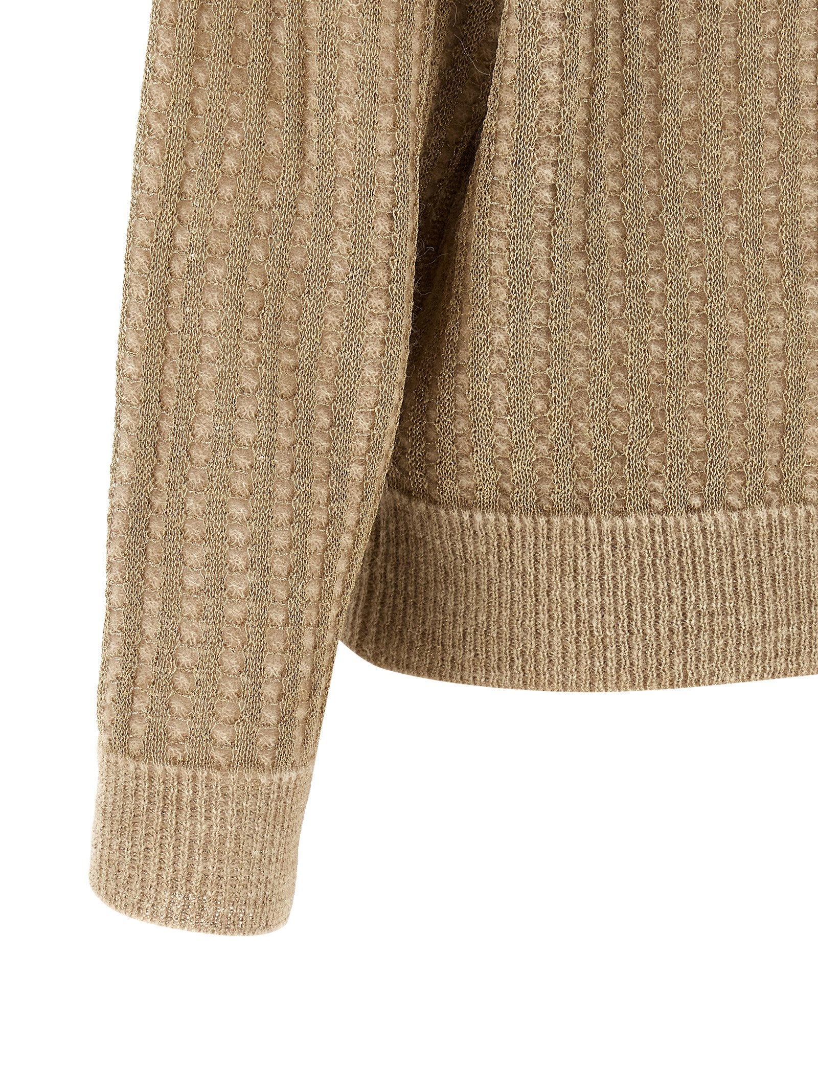 Peserico Waffle Lamé Cardigan