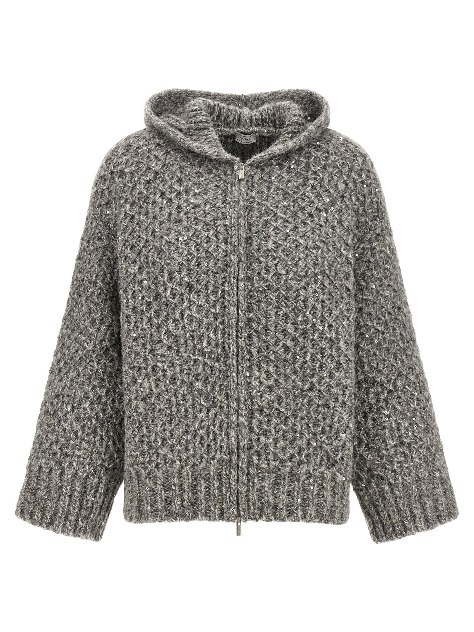 Peserico Zipped Hooded Cardigan