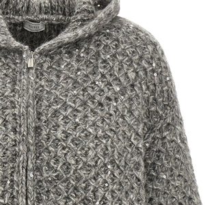 Peserico Zipped Hooded Cardigan