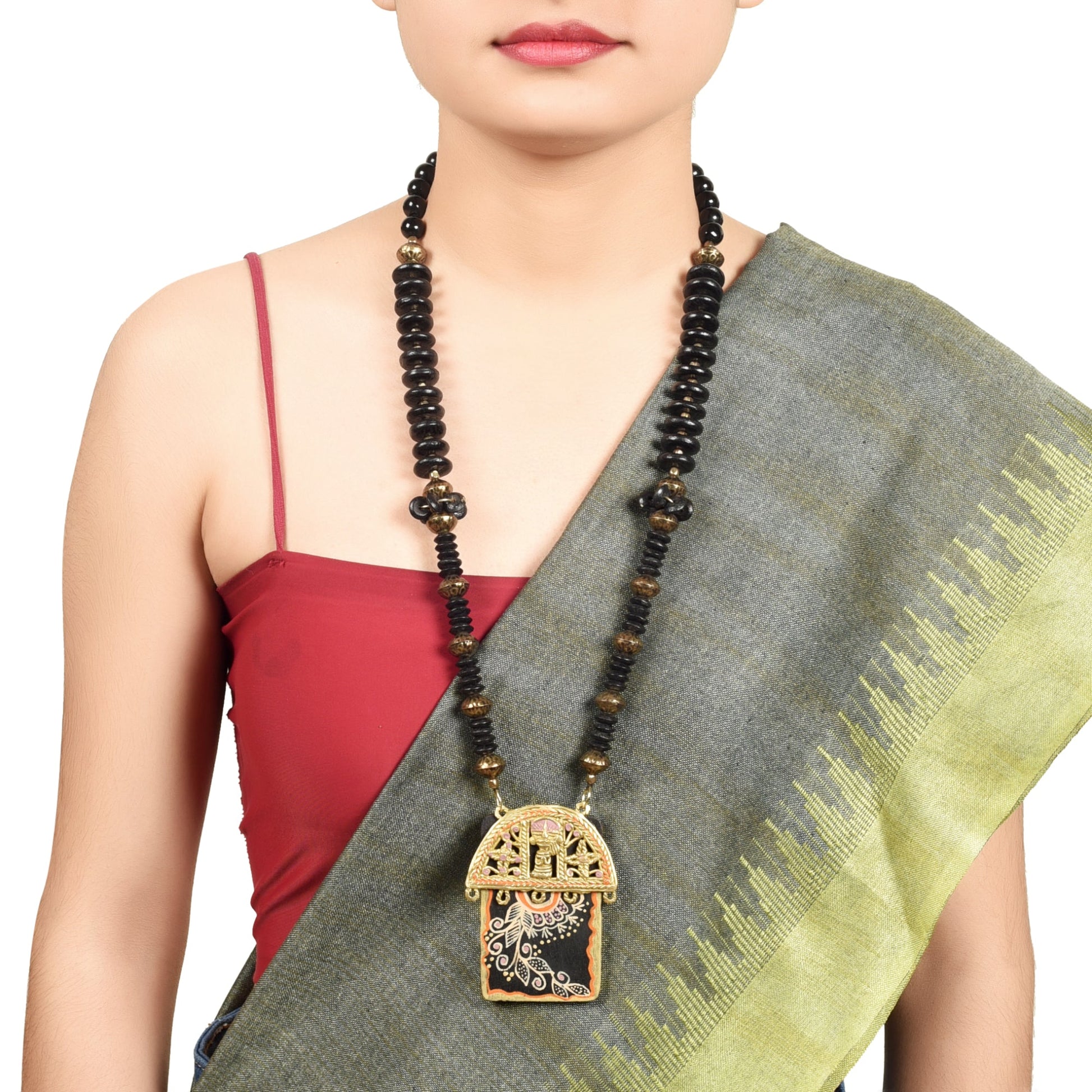 Black Kingdom Of Nile Handcrafted Necklace