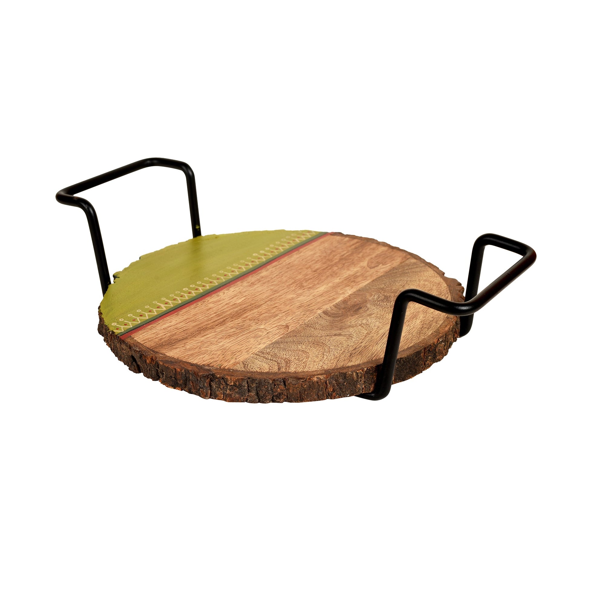 Brown - Pizza Server with Metal Handles (12x9x3)