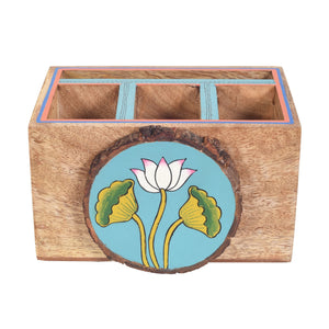 Beige - Pichhwai Iteeha Cutlery Storage Box