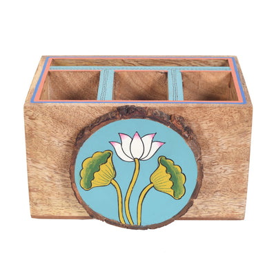 Beige - Pichhwai Iteeha Cutlery Storage Box