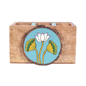Beige - Pichhwai Iteeha Cutlery Storage Box
