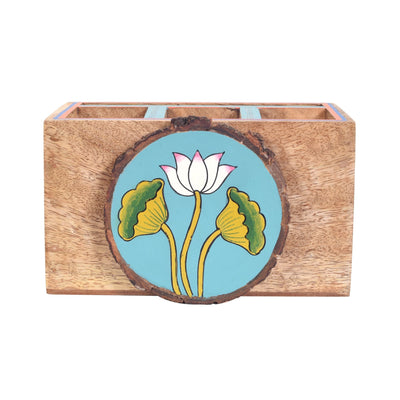 Beige - Pichhwai Iteeha Cutlery Storage Box