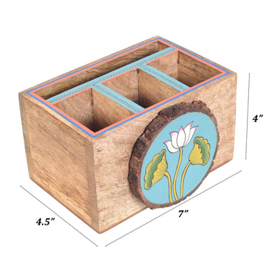 Beige - Pichhwai Iteeha Cutlery Storage Box