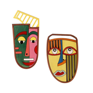 At Wits' End Wall Decor Mask (Set of 2)