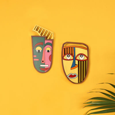 At Wits' End Wall Decor Mask (Set of 2)