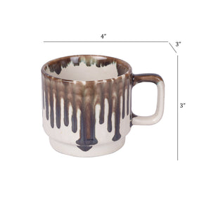 Brown - Morning Drip Tea Cups Set of 6