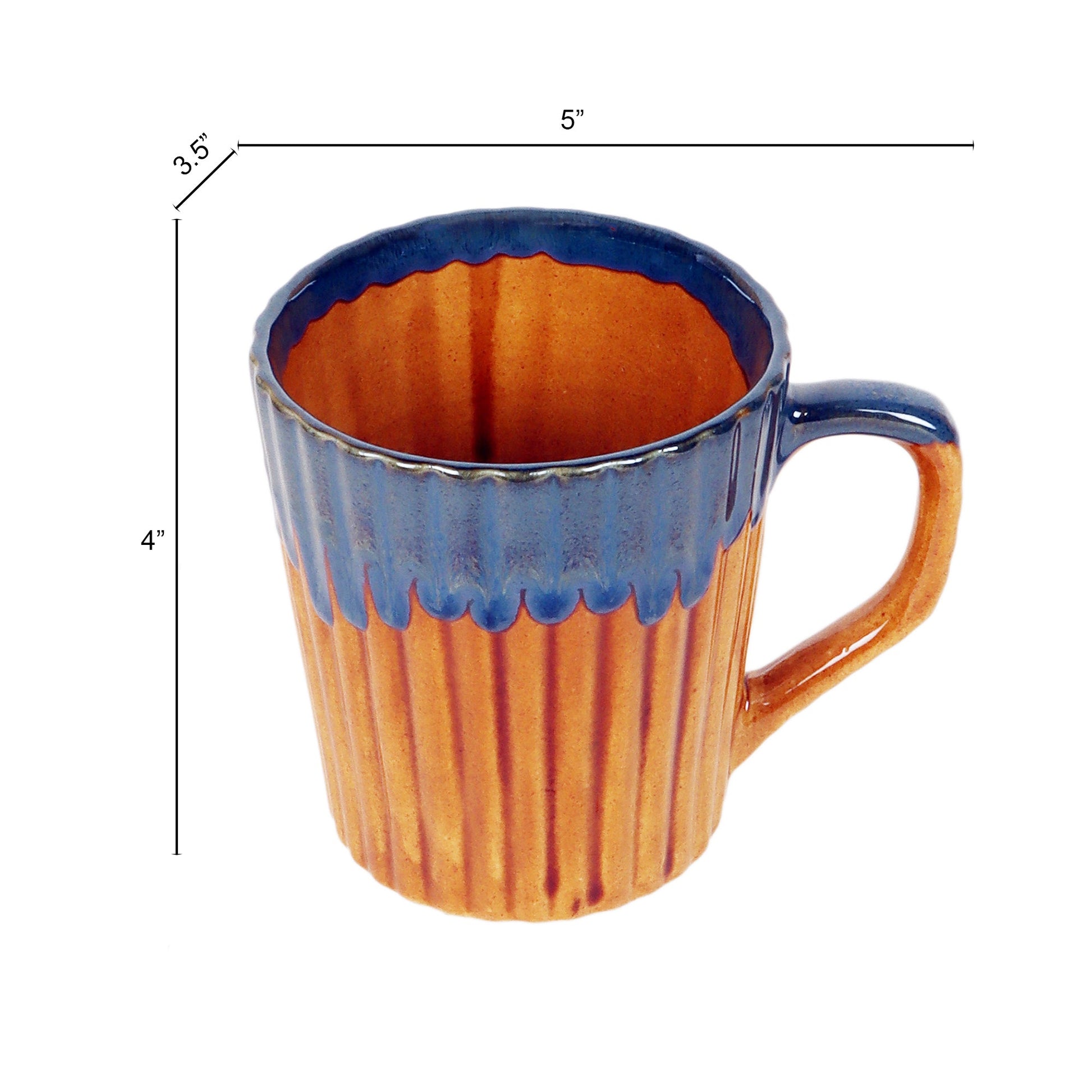 Brown - Rustic Mugs Set of 2