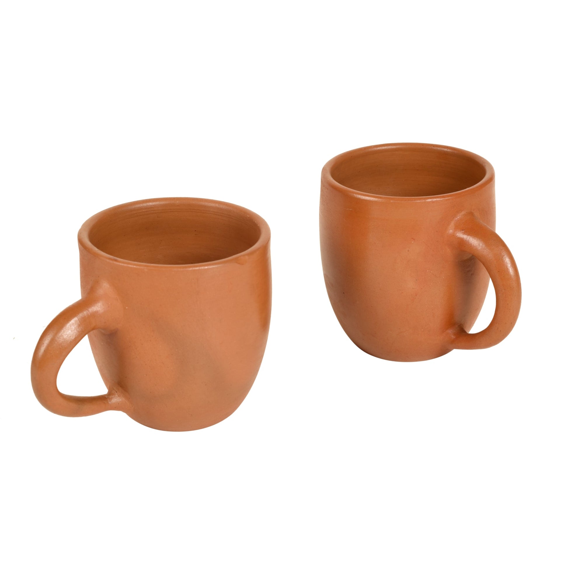 Brown - Knosh-6 Earthen Cups with Tribal Motifs (Set of 2)